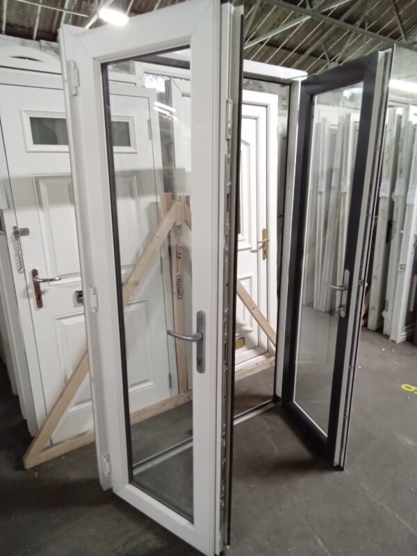 Used Anthracite Grey Upvc French Doors 1305mm x 2055mm EA8 - Image 5