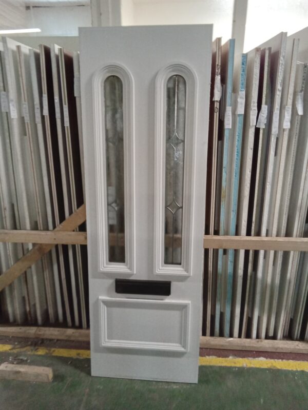 Used White Upvc Front Door Panel 610mm x 1845mm P83