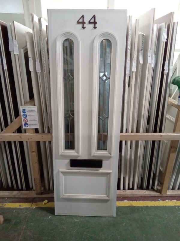 Used White Upvc Front Door Panel 610mm x 1845mm P83 - Image 3