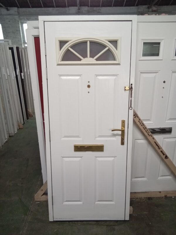 Used White Composite Front Door 880mm x 2095mm 0288 - Image 2