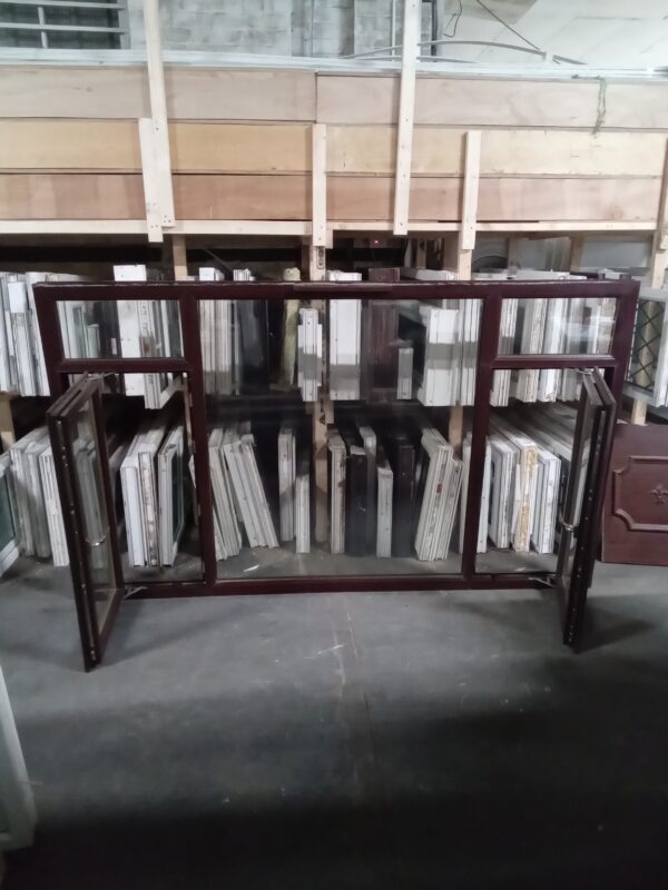 Used Rosewood Upvc Window 2465mm x 1475mm LW0032 - Image 3