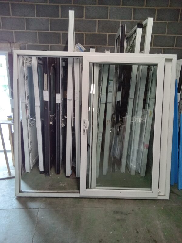 Used White Upvc Sliding Patio Doors 2250mm x 2070mm NO6 - Image 3