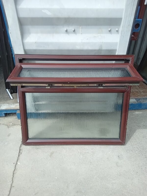 Used Woodgrain Upvc window 1185mm x 1000mm C2W30 - Image 3