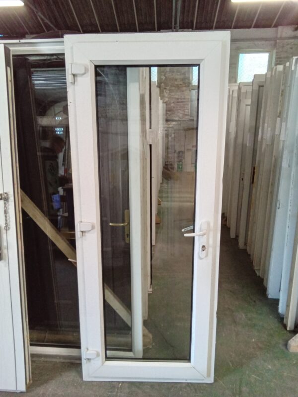 Used White Upvc Back Door 840mm x 2055mm 0108 - Image 4