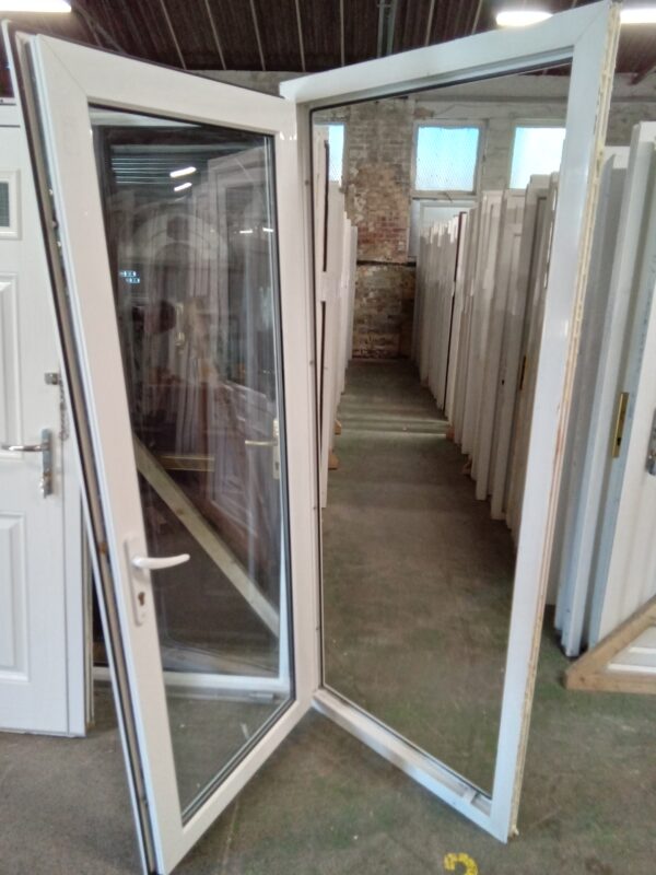 Used White Upvc Back Door 840mm x 2055mm 0108 - Image 3