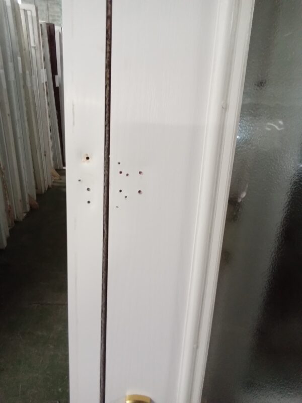 Used red Composite Front door 905mm x 2070mm 0355 - Image 2