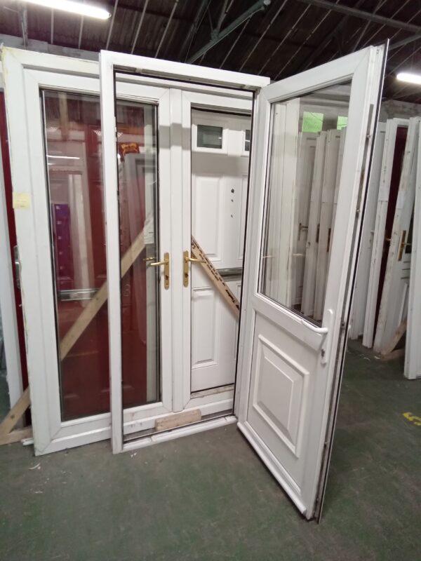 Used White Upvc Back Door 860mm x 2050mm 0357 | Used UPVC Windows & Doors