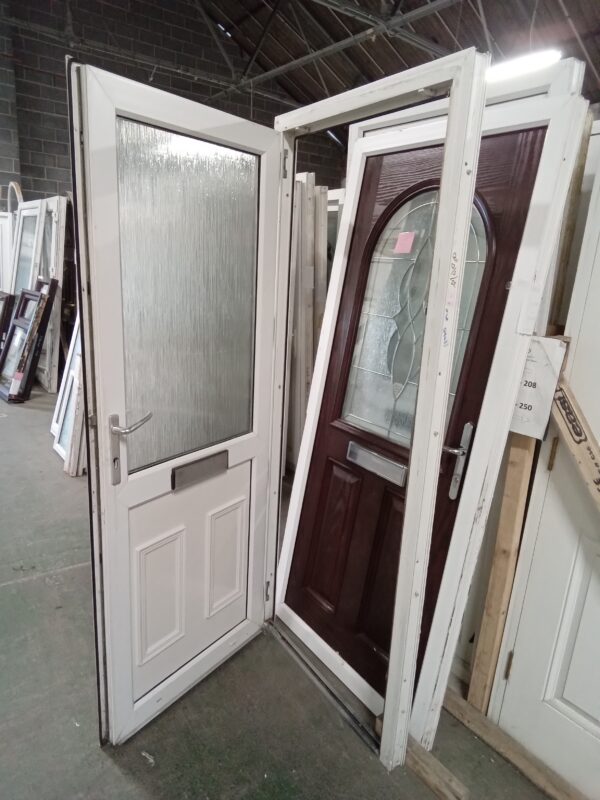Used White Upvc Front Door 875mm x 2040mm 0191 - Image 2