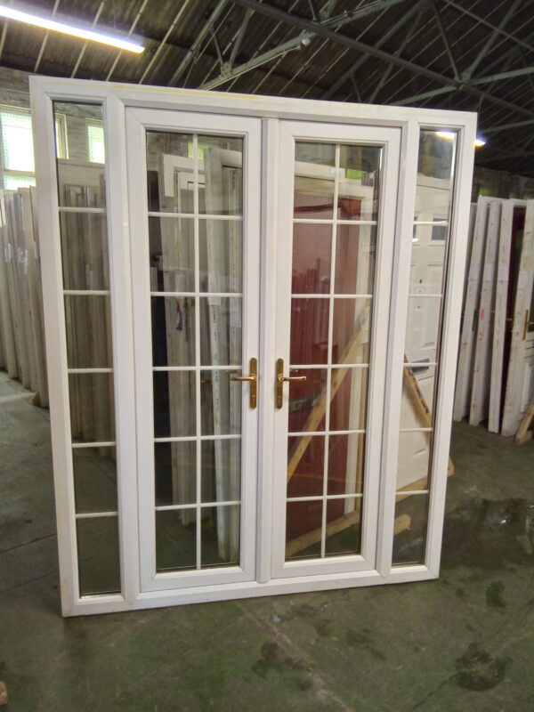 Used White Upvc French Doors 1850mm x 2265mm EA4 - Image 6