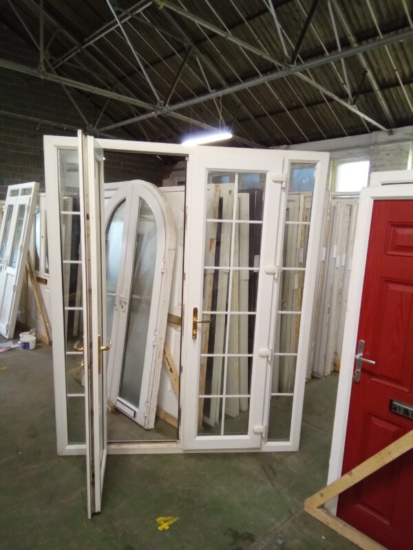 Used White Upvc French Doors 1850mm x 2265mm EA4 - Image 5