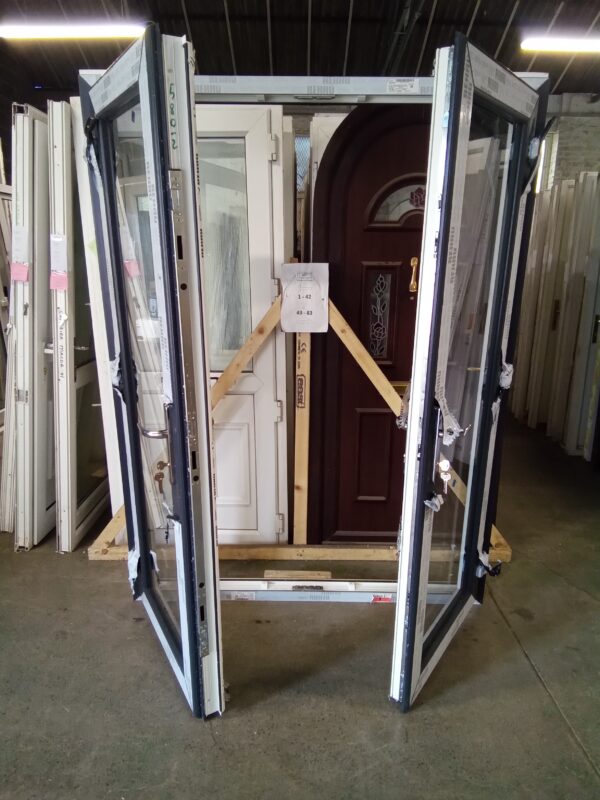 New Anthracite Grey Upvc French Doors 1500mm x 1990mm EA1 - Image 3
