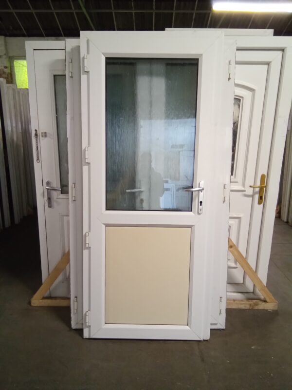 Used White Upvc Back Door 895mm x 2045mm 0821 - Image 3