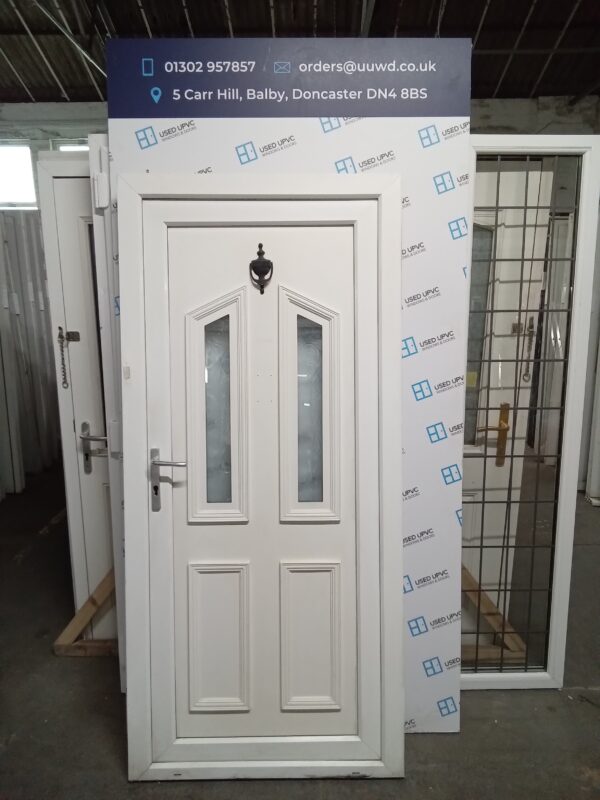 Used White Upvc Back Door 920mm x 2000mm 0344