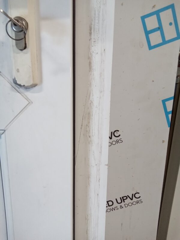 Used White Upvc Back Door 930mm x 2095mm 0312 - Image 5