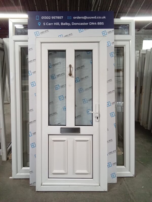 Used White Upvc Front Door 940mm x 2035mm 0414