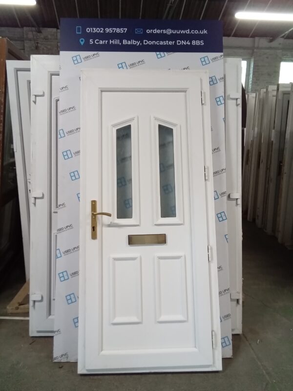 Used White Upvc Front Door 925mm x 2050mm 0509 - Image 3