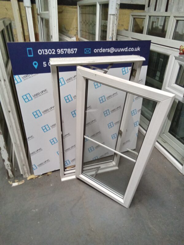 Used White Upvc Window 620mm wide x x 1185mm high  W0208 - Image 4