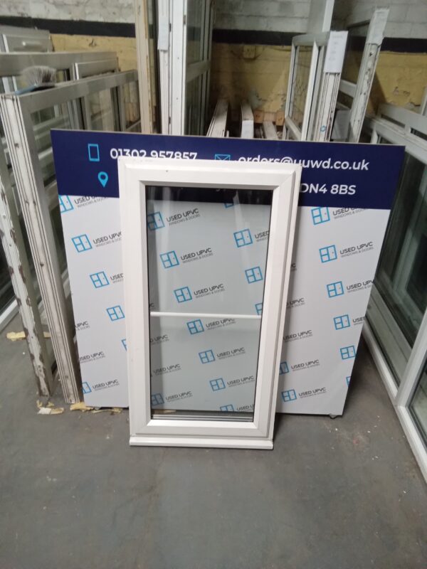 Used White Upvc Window 620mm wide x x 1185mm high  W0208