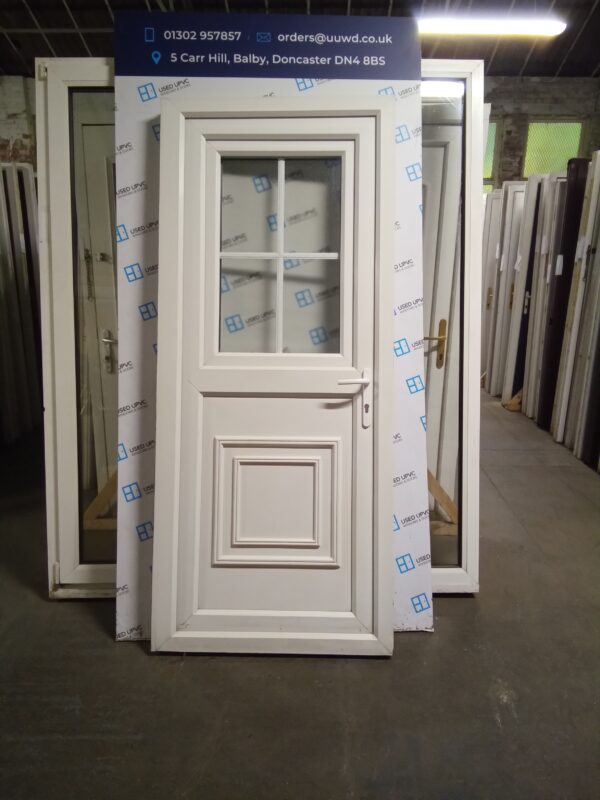 Used White Upvc Back Stable Door 885mm x 2085mm 0845