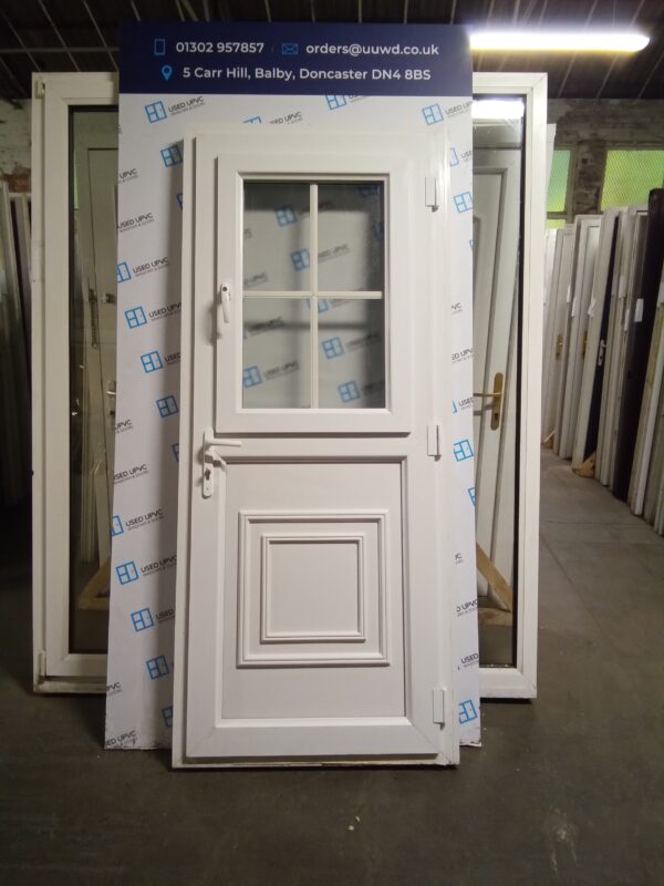 Used White Upvc Back Stable Door 885mm x 2085mm 0845 - Image 3