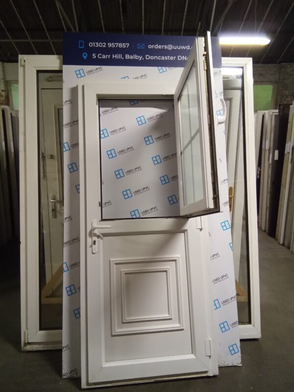 Used White Upvc Back Stable Door 885mm x 2085mm 0845 - Image 5