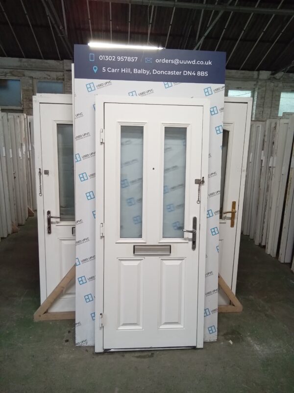 Used White Composite Front Door 900mm x 2055mm 0473 - Image 2