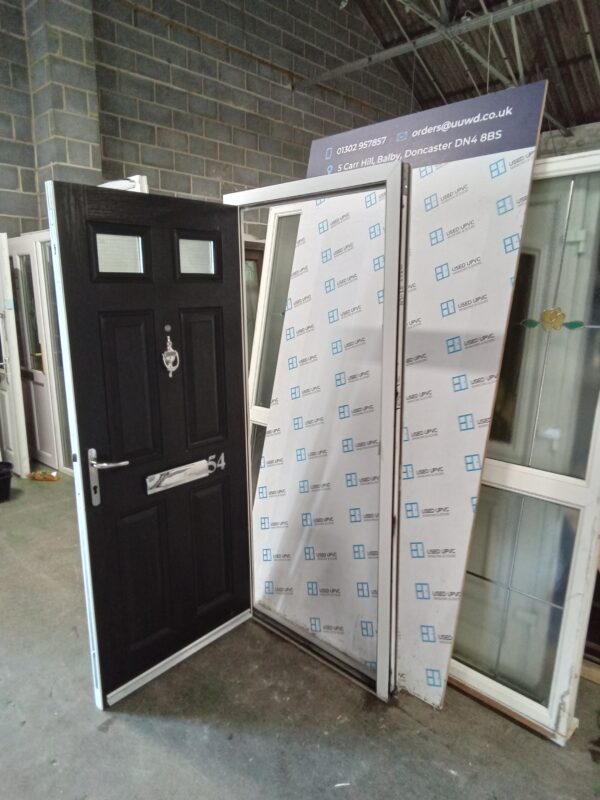 Used Black Composite Front Door 920mm x 2010mm 0056 - Image 4