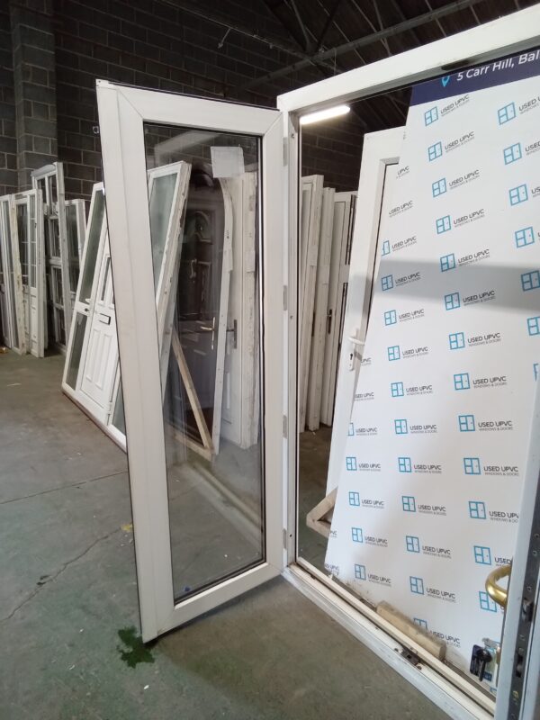 Used White Upvc French Doors 1450mm x 2100mm EA2 - Image 5