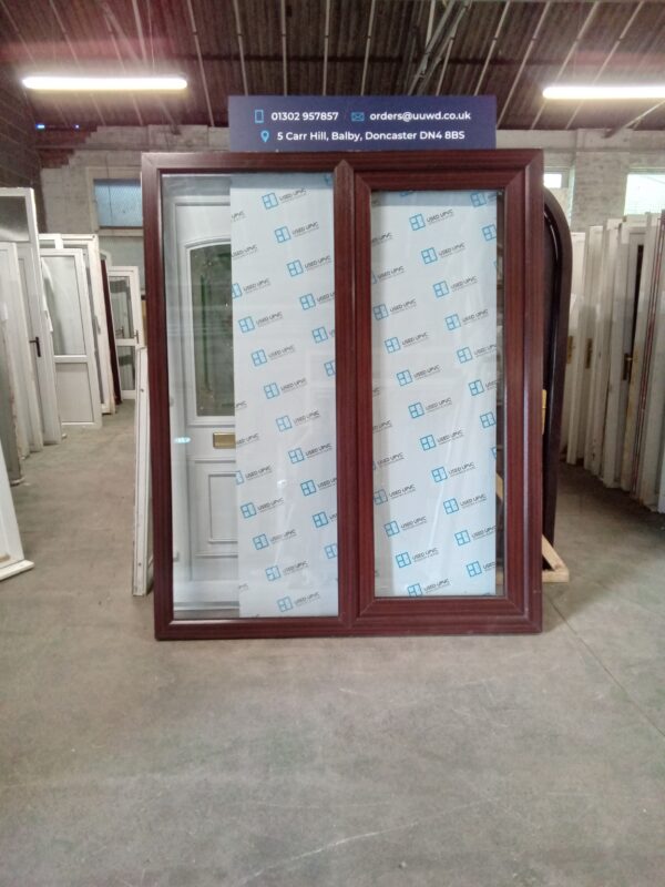 Used Woodgrain Upvc Tilt And Turn Sliding Patio Doors 1770mm x 2170mm N0001