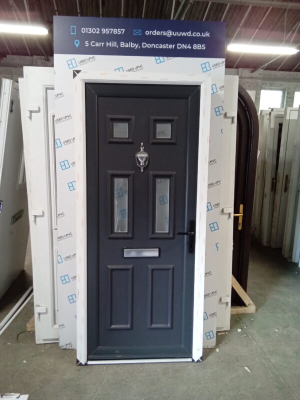 Brand New Anthracite Grey Upvc Front Door 905mm x 2035mm NS002