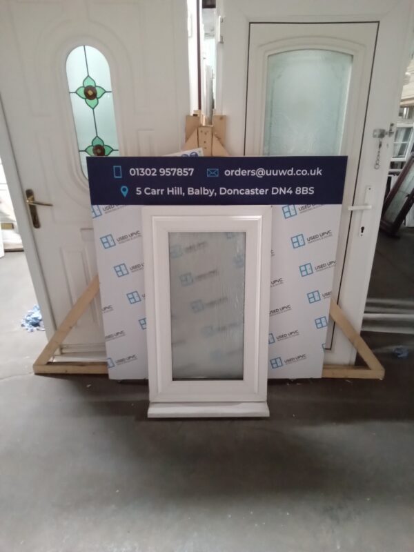 Used White Upvc Window 610mm x 1040mm W0048