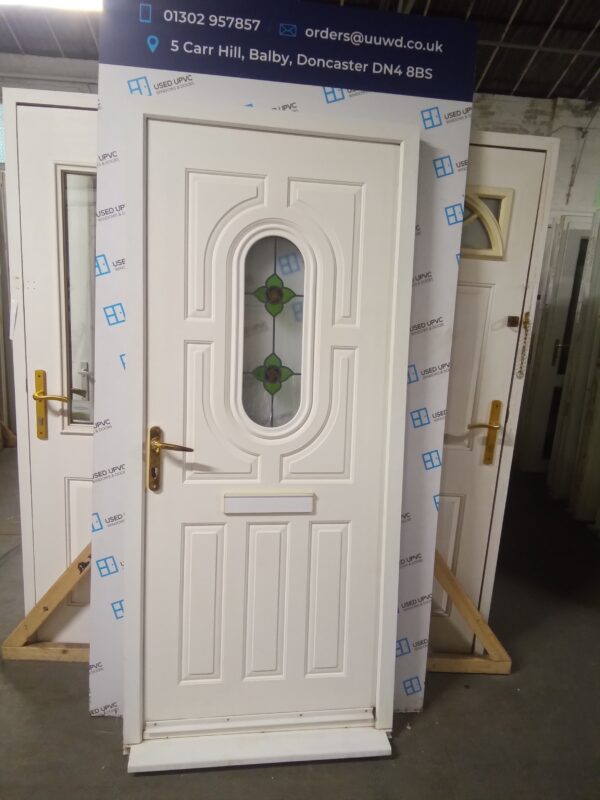 Used White Upvc Front Door 920mm x 2090mm 0826