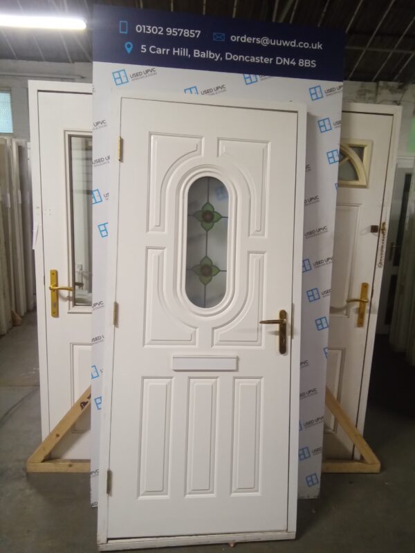 Used White Upvc Front Door 920mm x 2090mm 0826 - Image 3