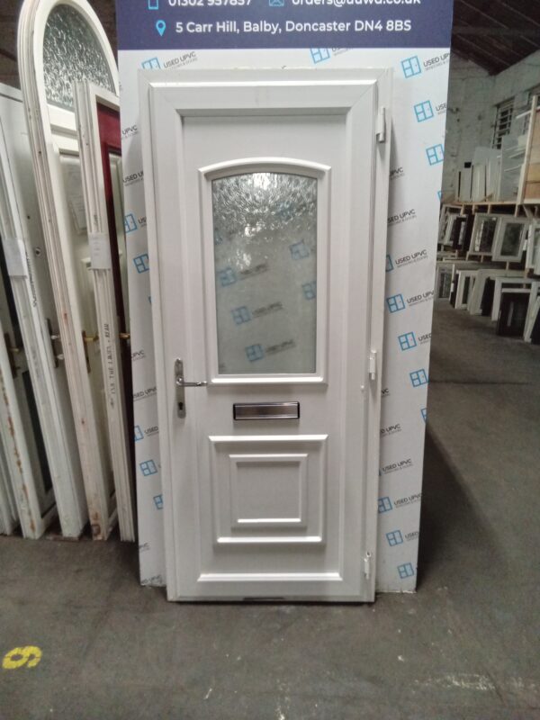 Used White Upvc Front Door 885mm x 2085mm 0669 - Image 3