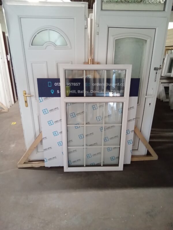 Used White Upvc Window 810mm x 1400mm LW0119