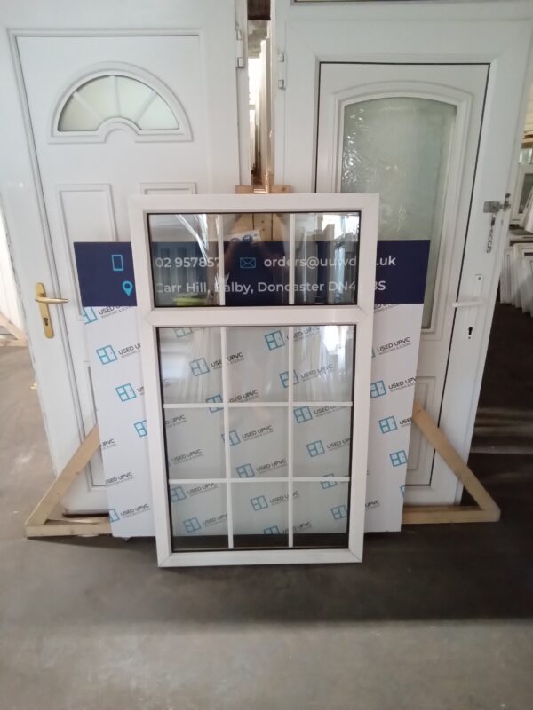 Used White Upvc Window 810mm x 1400mm LW0119 - Image 3