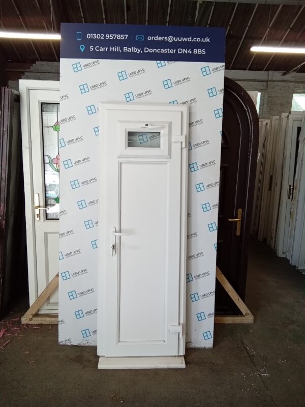 Used White Upvc Kennel Door 660mm x 1890mm WA001