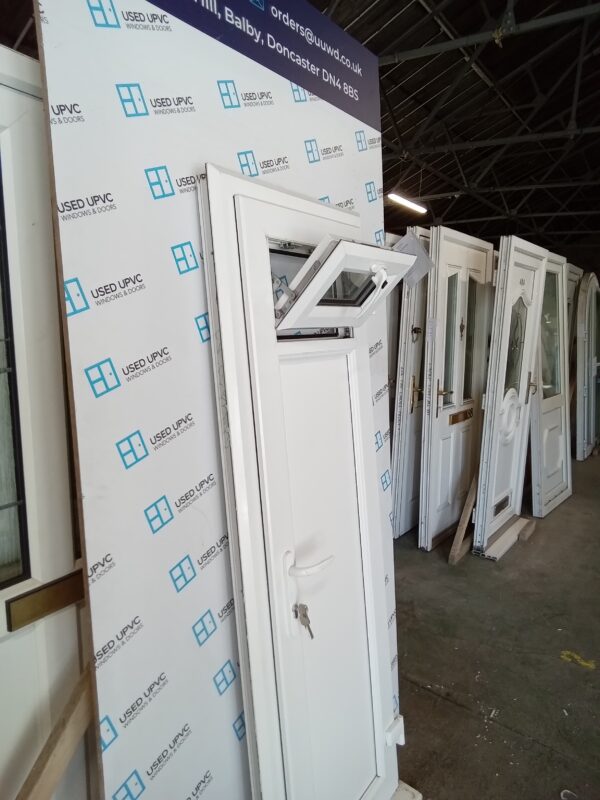 Used White Upvc Kennel Door 660mm x 1890mm WA001 - Image 5