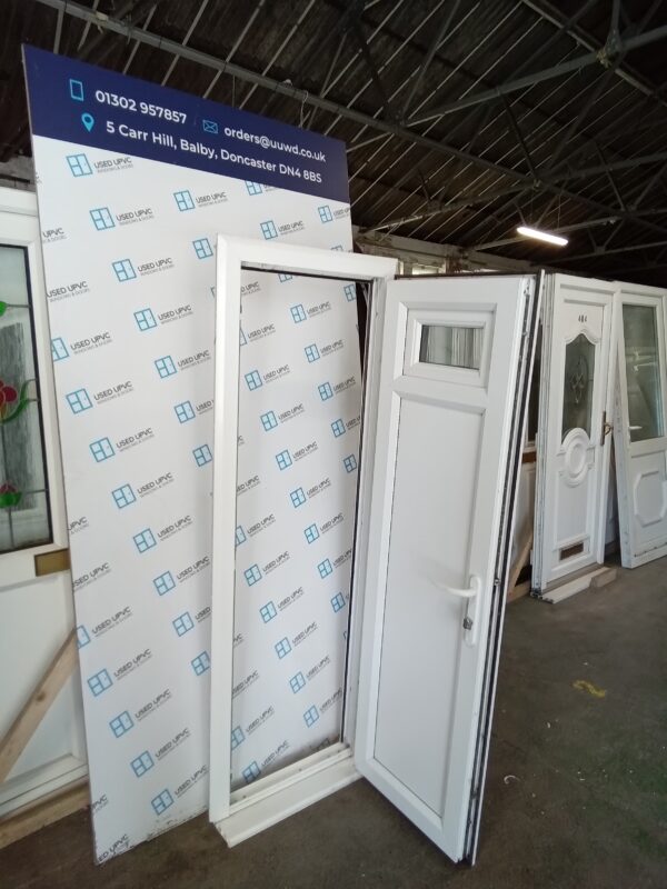 Used White Upvc Kennel Door 660mm x 1890mm WA001 - Image 4