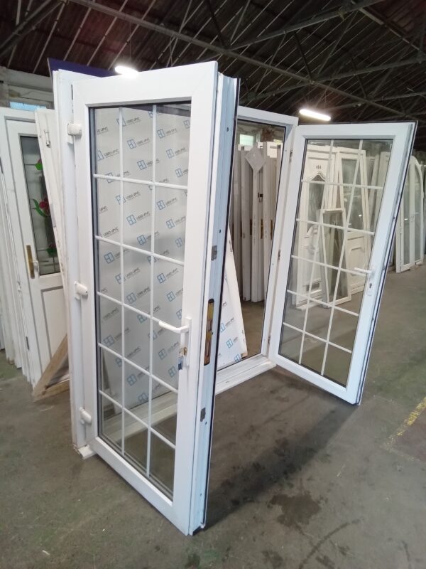 Used white Upvc french doors 1800mm x 2070mm EA2 - Image 4