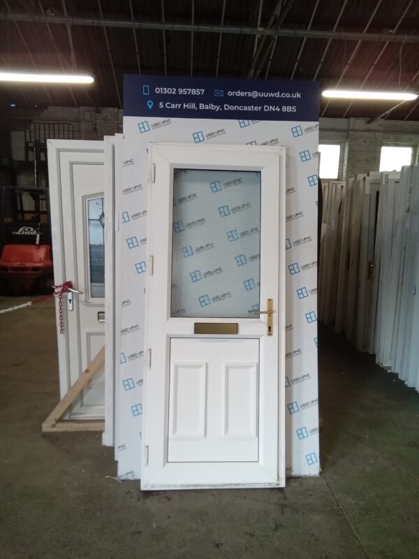 Used White Upvc Front Door 830mm x 2020mm 0258 - Image 3