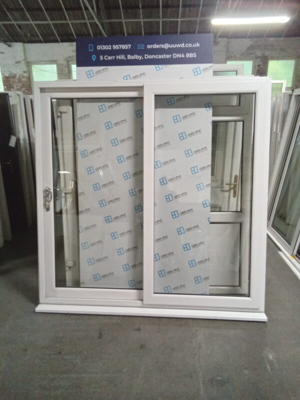 Used White Upvc Patio Sliding Doors 2050mm x 2055mm EA9