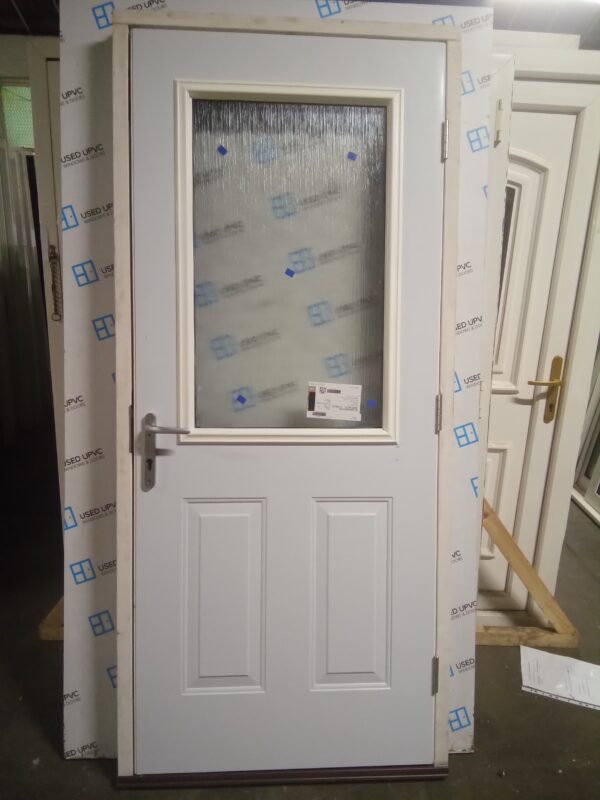 Brand new grey composite back door 930mm x 2080mm 0609 - Image 3