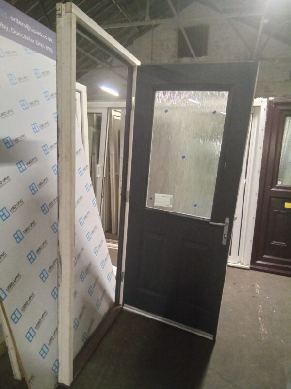 Brand new grey composite back door 930mm x 2080mm 0609 - Image 4
