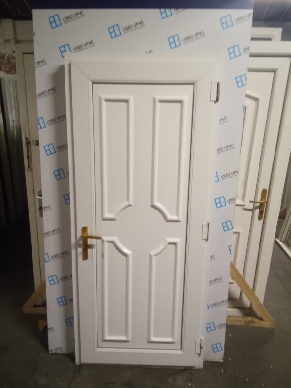 Used White Upvc Back Door 850mm x 1950mm 0733 - Image 2