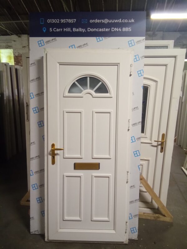 Used White Upvc Front Door 900mm x 2040mm 0827 - Image 2