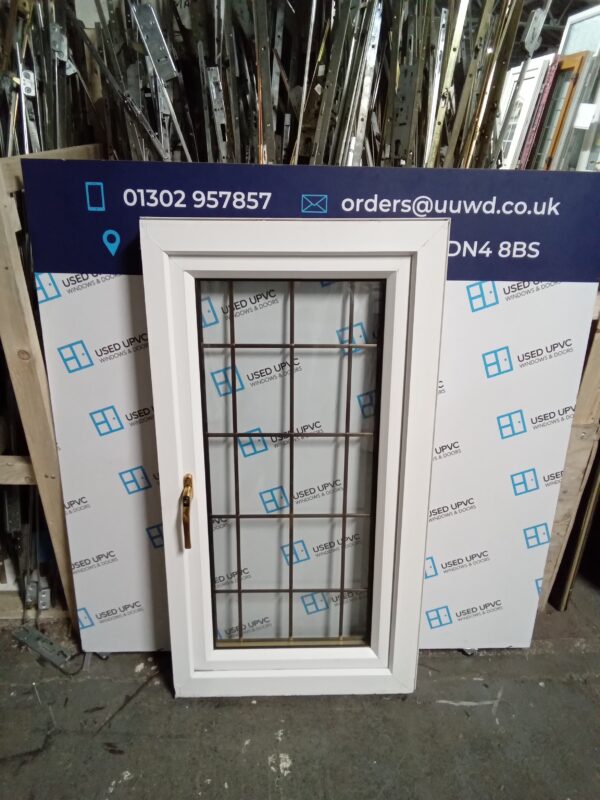 Used Rosewood Upvc window 610mm x 1150mm WO118 - Image 3