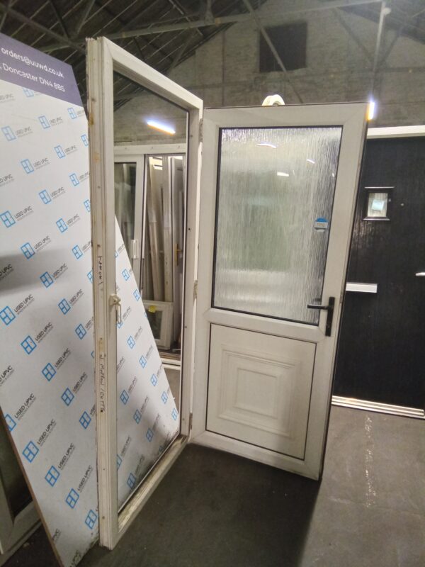 Used White Upvc Back Door 910mm x 2065mm 0464 - Image 4