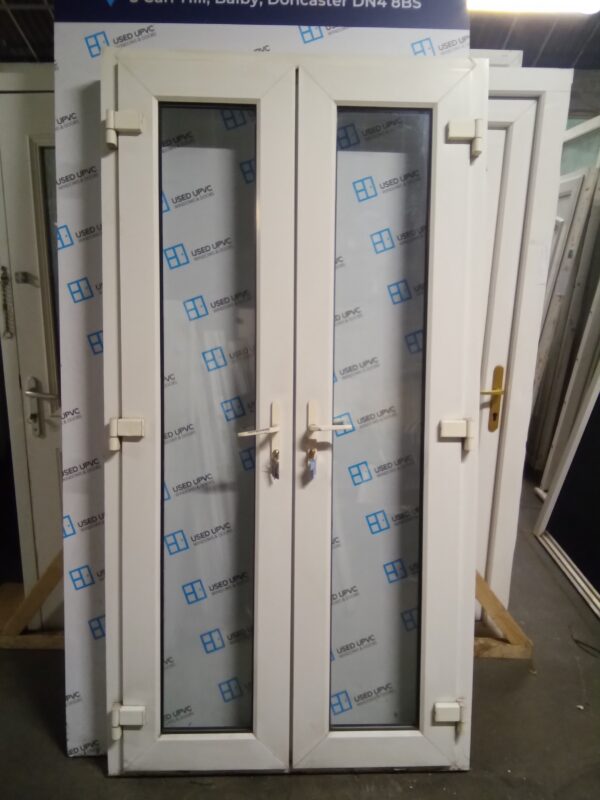 Used White Upvc French Doors 1070mm x 2060mm EA8A