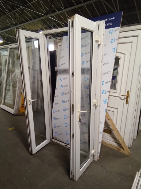 Used White Upvc French Doors 1070mm x 2060mm EA8A - Image 4